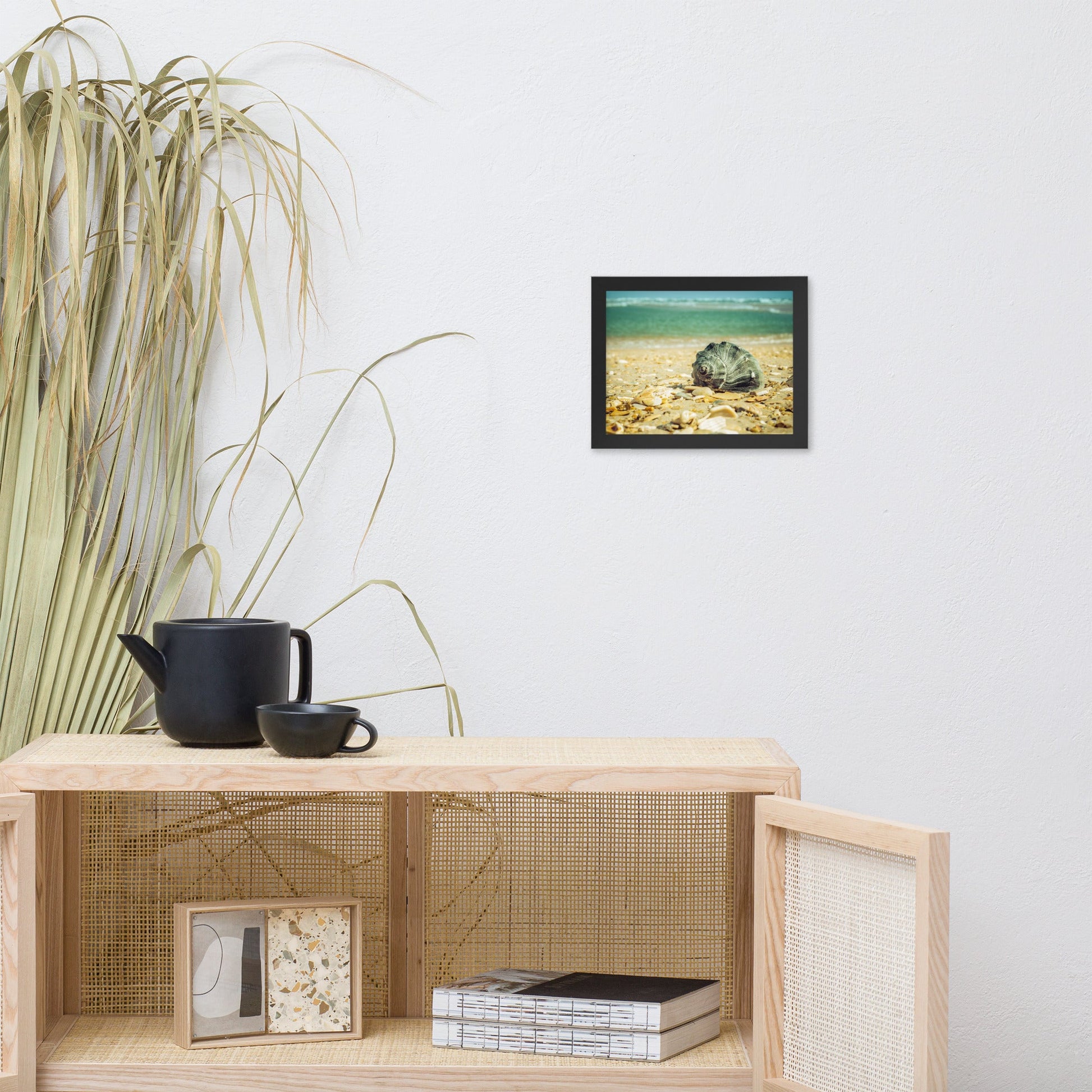 Daydreams on the Shore Coastal Nature Photo Framed Wall Art Print