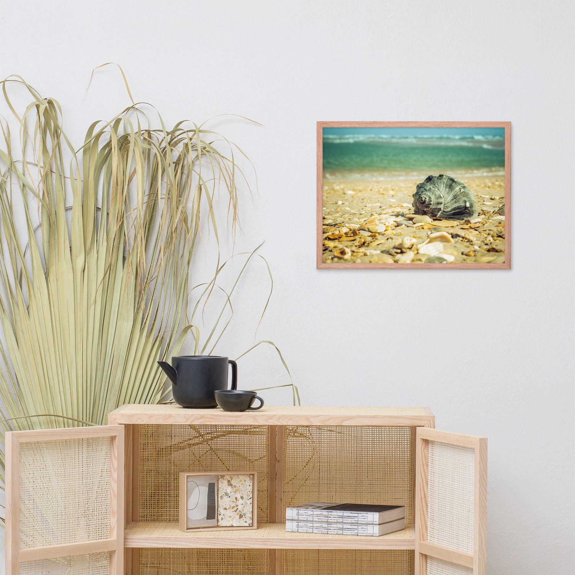 Daydreams on the Shore Coastal Nature Photo Framed Wall Art Print