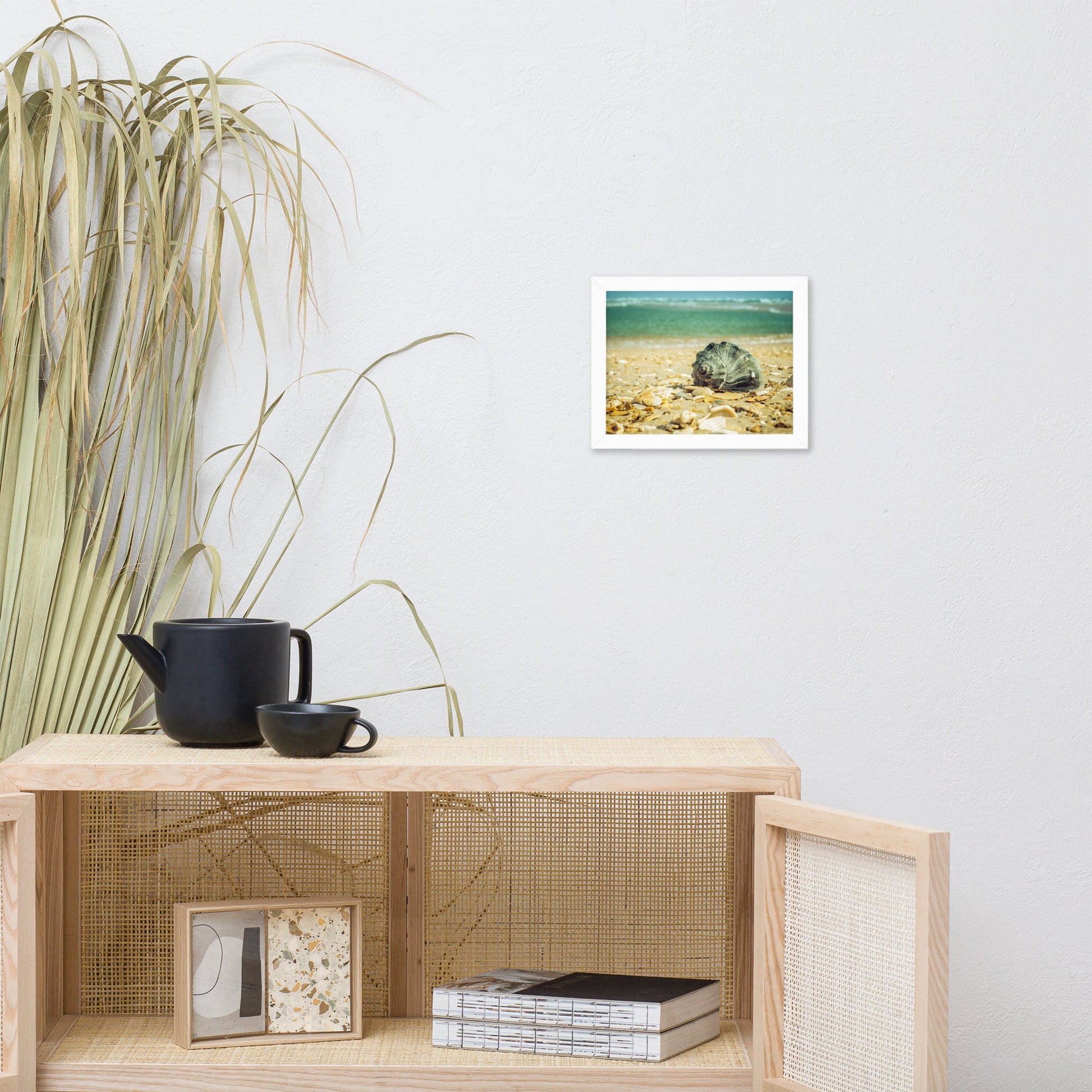 Daydreams on the Shore Coastal Nature Photo Framed Wall Art Print